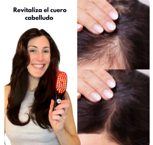 Cepillo Tratamiento Capilar - GlowTherapy® + Aceite VitaOil®